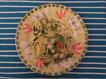 spaghettoni di Gragnano con ricciola e asparagi